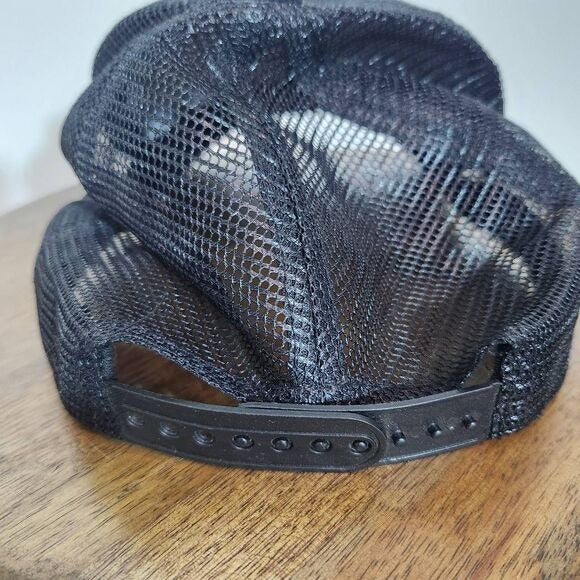 NASA Black Baseball Cap One Size NASA Blue Logo Trucker Hat