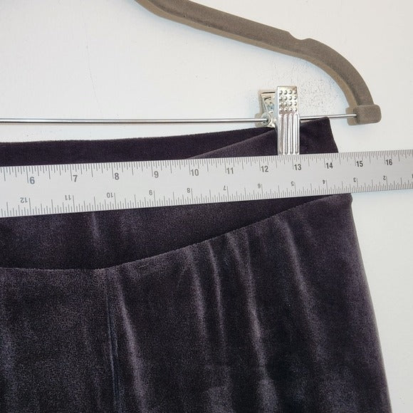 J. Jill Slim Leg Black Velvet Pull-On Ankle Pants Size XS Petite