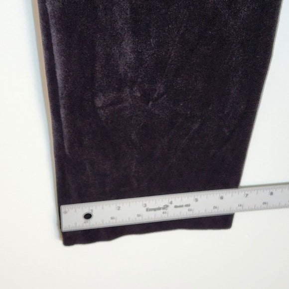 J. Jill Slim Leg Black Velvet Pull-On Ankle Pants Size XS Petite