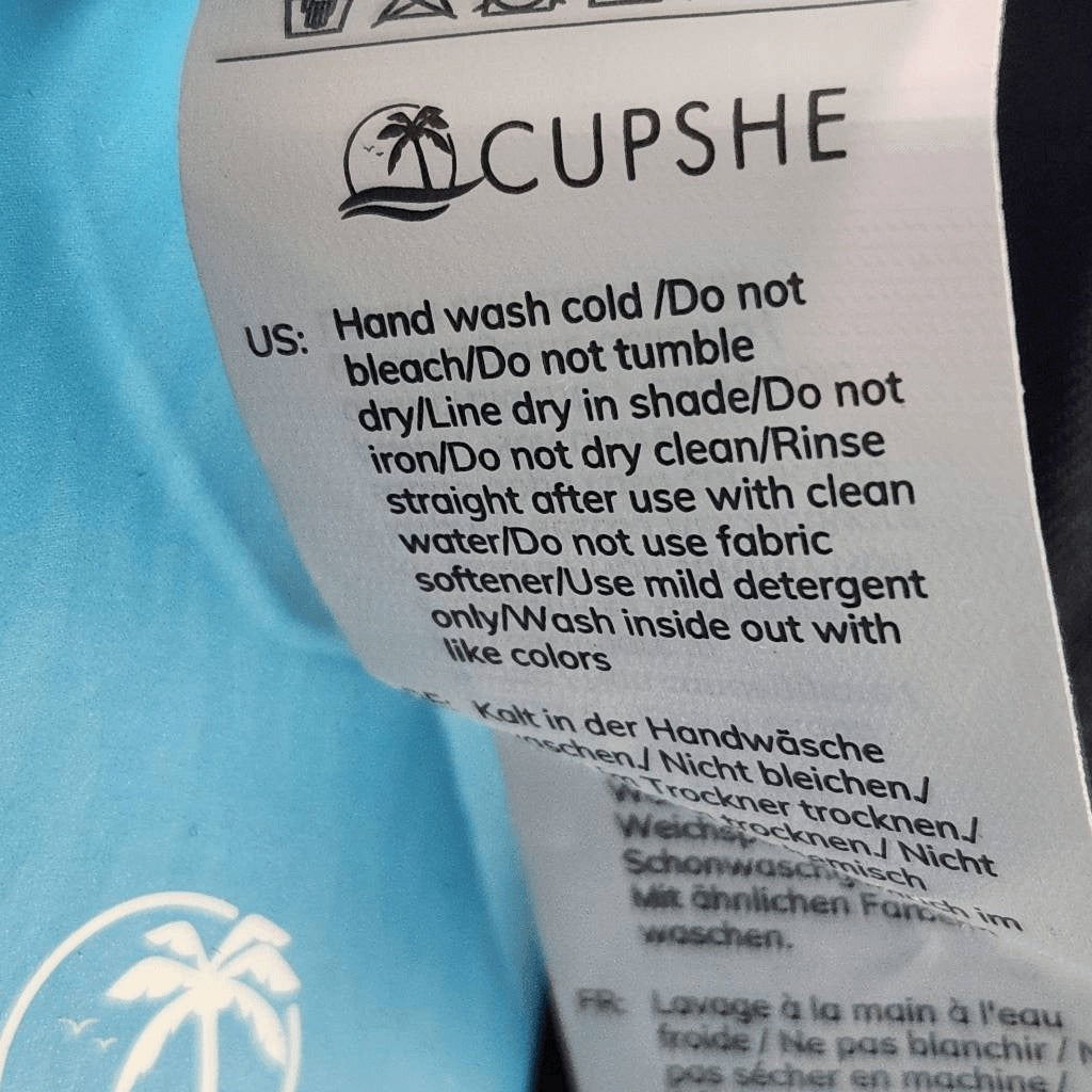 Cupshe Black and Tan print Bikini Top with V-Wire NWT Size Medium