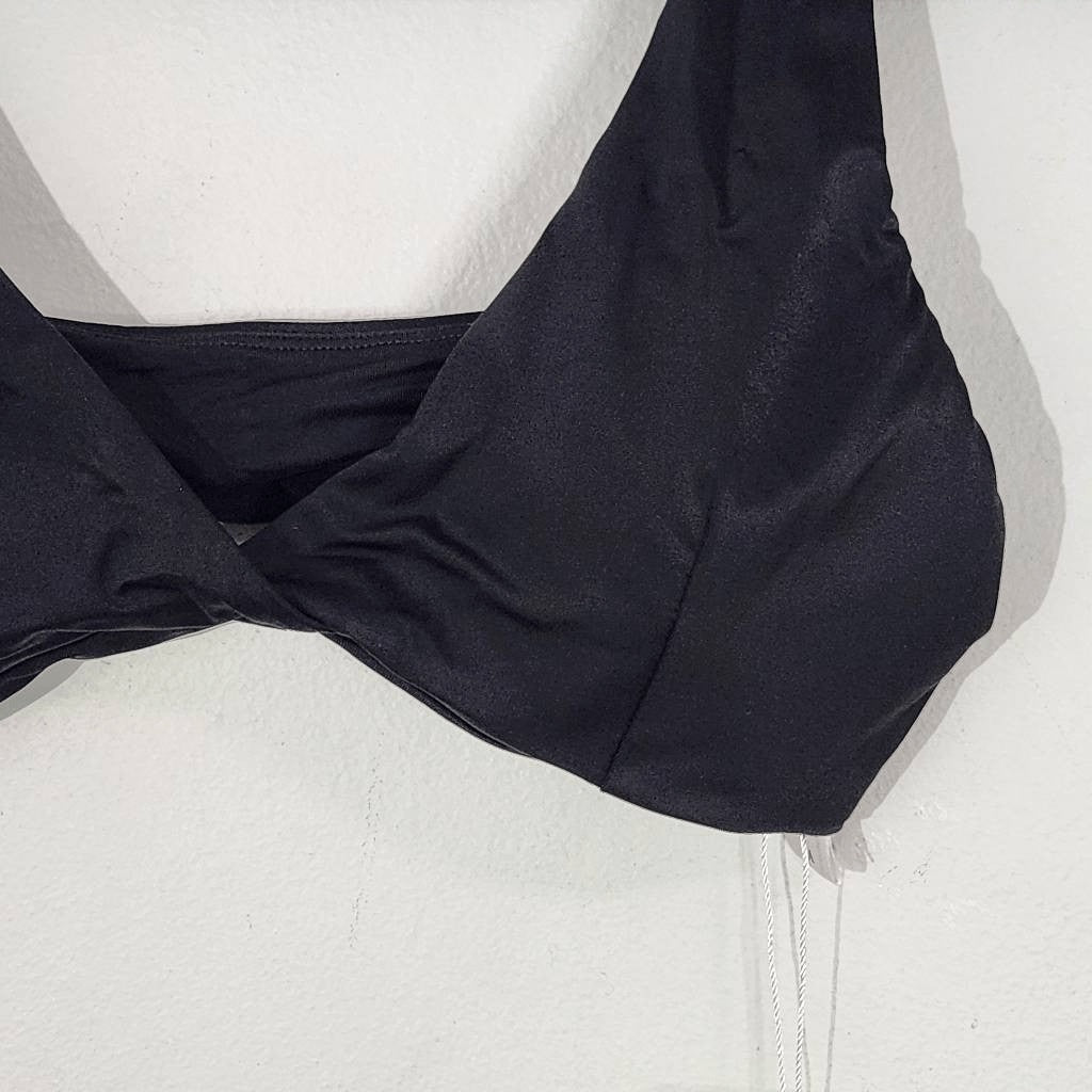 Andie Black Bikini Top Black Swim Top NWT Size Medium Andie Black Swimwear
