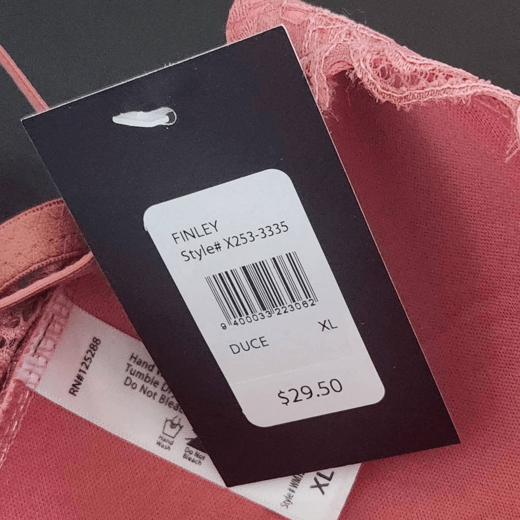 Frederick's of Hollywood Pink Lace Bralette NWT Size XL Rose Pink Bralette