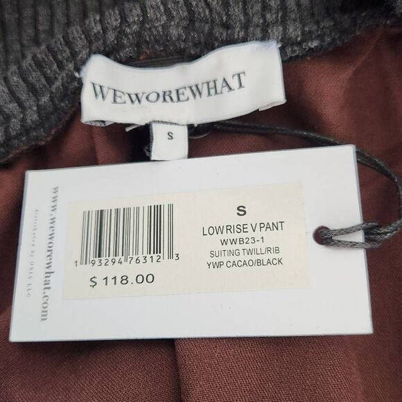 WeWoreWhat Brown Low Rise V Pants Size Small pants New
