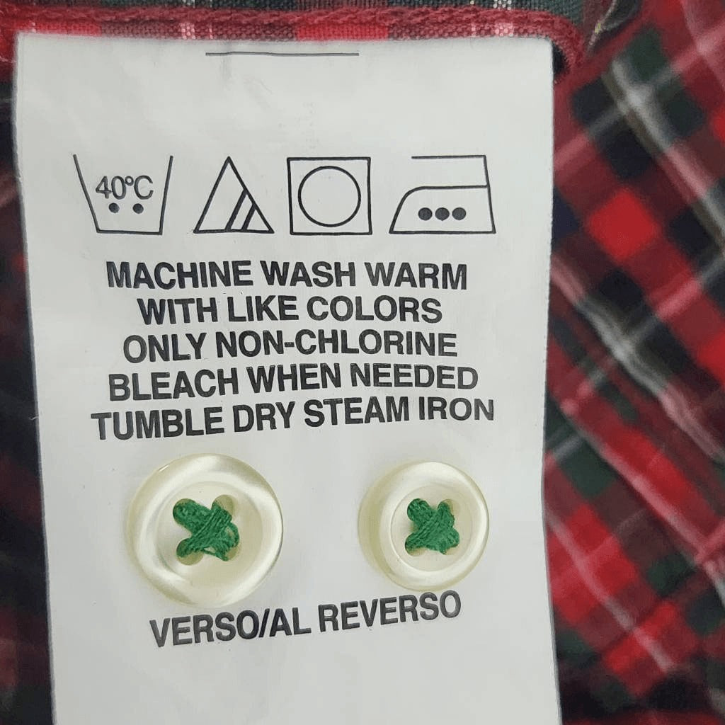 Tommy Hilfiger Red Plaid Button Down Shirt Size Large Slim Fit Red Preppy Shirt