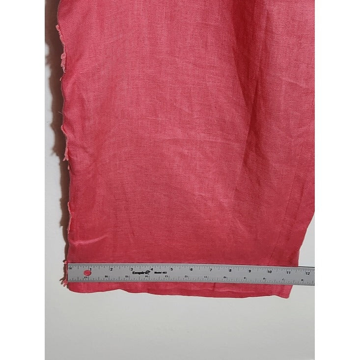Ashro Pink Linen Pants with Lace Appliqué Size 22W NWT