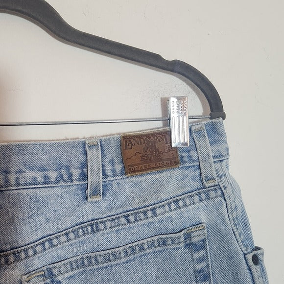 Lands’ End Light Wash Slim Fit Jeans Size 34x32 Vintage