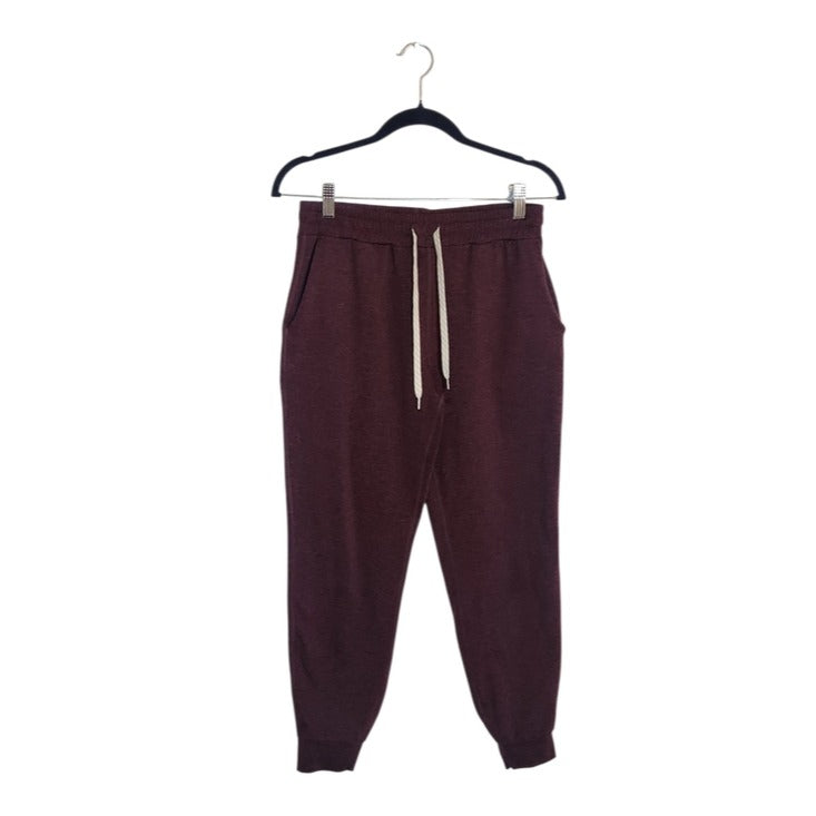 Vuori Womens Burgundy Cropped Joggers Size Small
