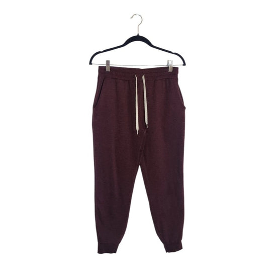 Vuori Womens Burgundy Cropped Joggers Size Small