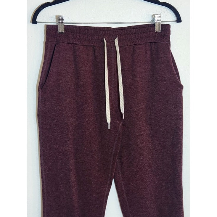 Vuori Womens Burgundy Cropped Joggers Size Small