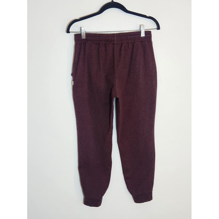 Vuori Womens Burgundy Cropped Joggers Size Small