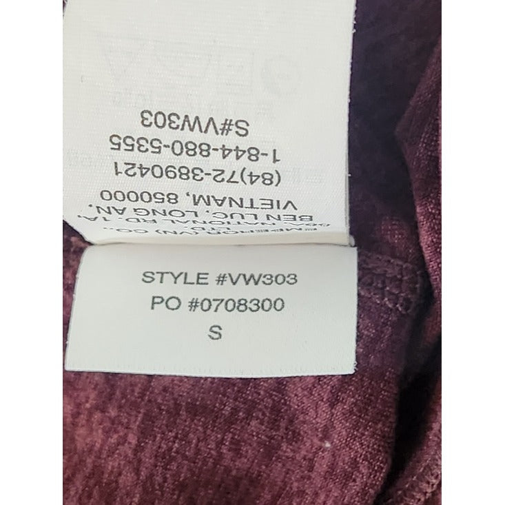 Vuori Womens Burgundy Cropped Joggers Size Small
