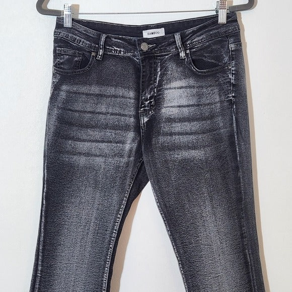 Bamboo Gray Flare Leg Jeans Size 15