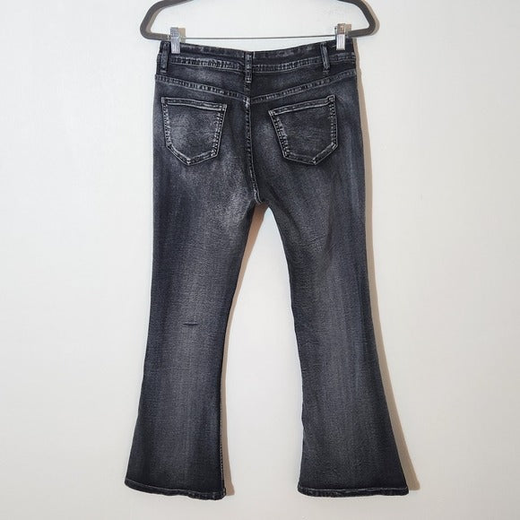 Bamboo Gray Flare Leg Jeans Size 15