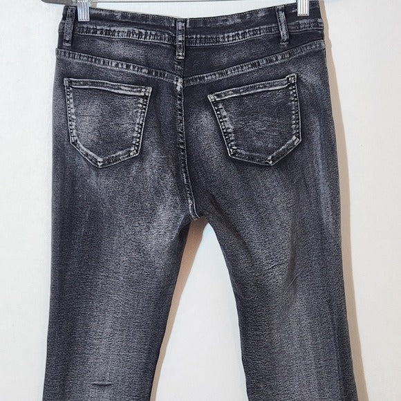 Bamboo Gray Flare Leg Jeans Size 15