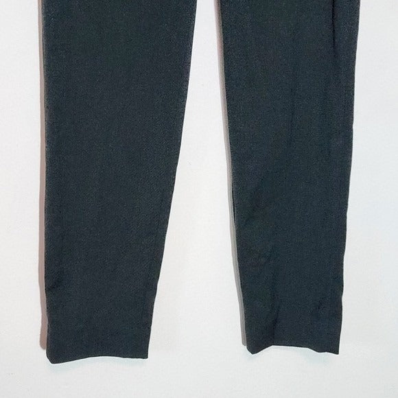 H&M Dark Green Slim Leg Ankle Pants NWT Size 2 Green Fitted Dress Pants