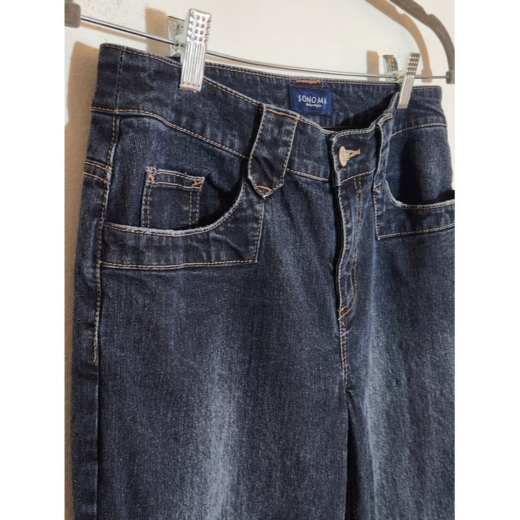 Sonoma Dark Wash Relaxed Fit Straight Leg Jeans Size 8