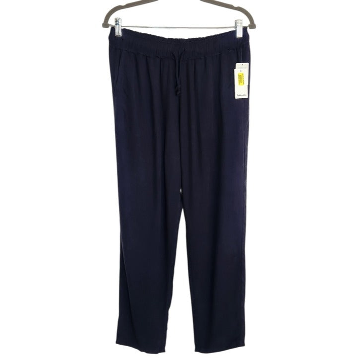 Splendid Navy Blue Pull-On Drawstring Waist Pants Size Large NWT