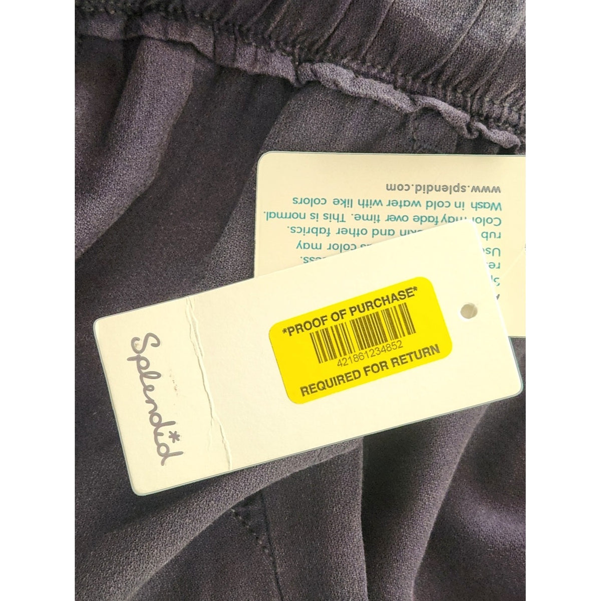 Splendid Navy Blue Pull-On Drawstring Waist Pants Size Large NWT