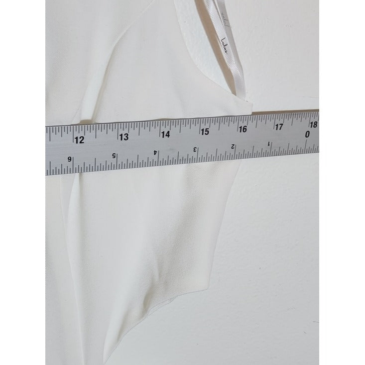 Lulus White Sleeveless Cut Out Wide Leg Jumpsuit Size Medium NWT
