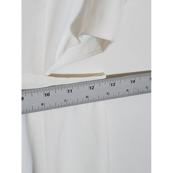 Lulus White Sleeveless Cut Out Wide Leg Jumpsuit Size Medium NWT