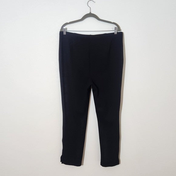 Rafaella Black Pull-on Ankle Pants Size XL Stretchy Black Pull-on Pants