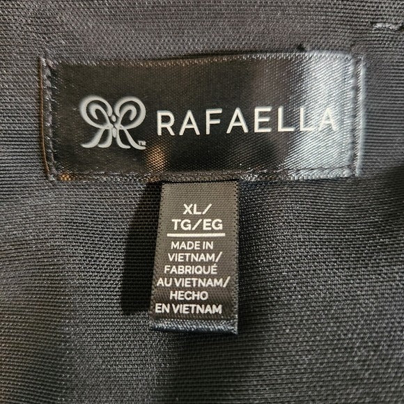 Rafaella Black Pull-on Ankle Pants Size XL Stretchy Black Pull-on Pants