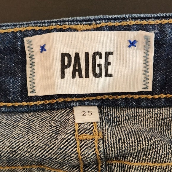 PAIGE Verdugo Ultra Skinny Distressed Low-Rise Jeans Size 25