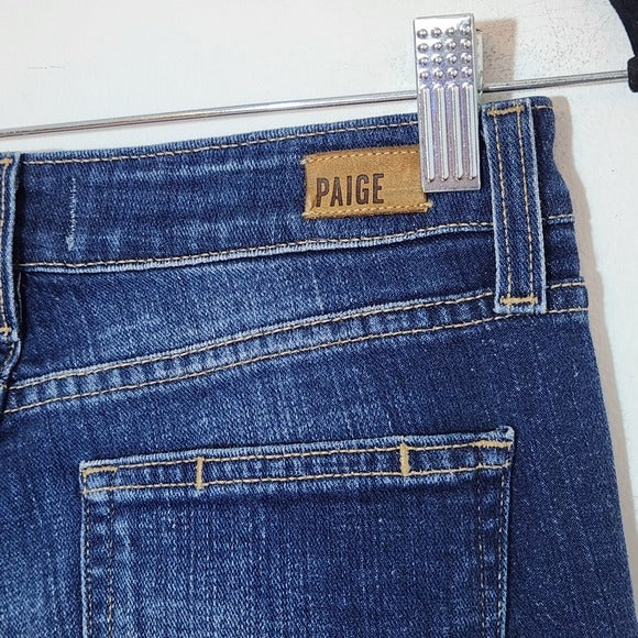 PAIGE Verdugo Ultra Skinny Distressed Low-Rise Jeans Size 25