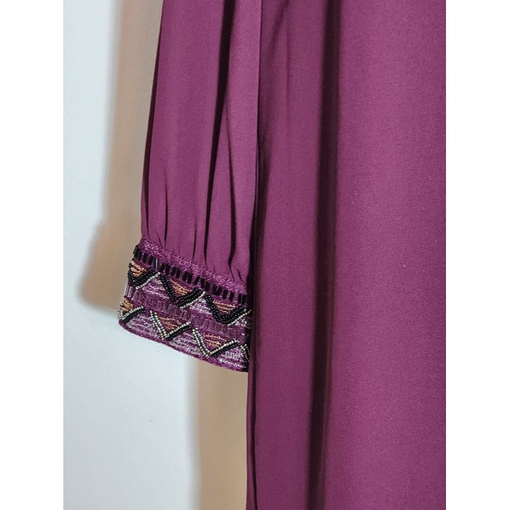 A. Byer Burgundy Cocktail Shift Dress Size Medium Wedding Guest Dress