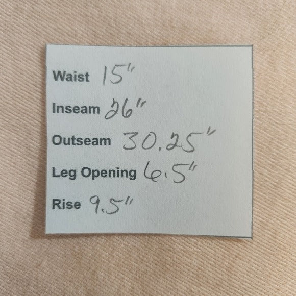 Kate & Mallory Pink Cropped Jeans with Ruffle Hem Size 8