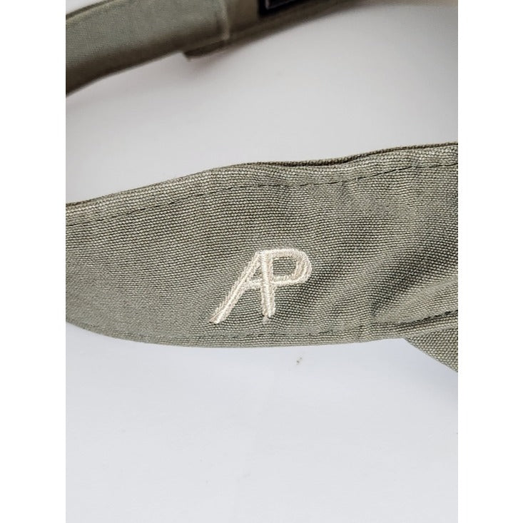 OC Distressed Olive Green Hunting Visor Adjustable Bird Embroidered Hat