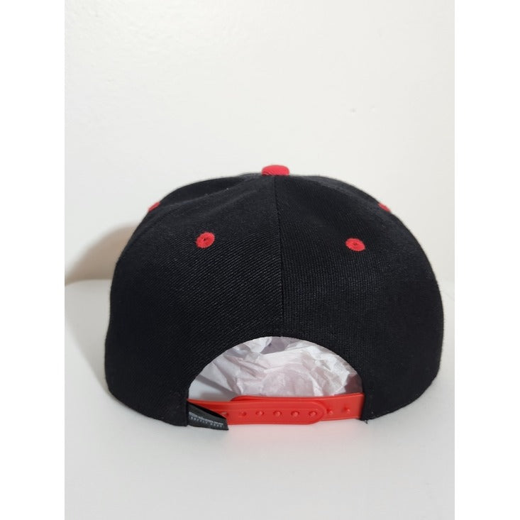 The Walking Dead Supply Drop Black and Red Lucille Flat Bill Hat Adjustable