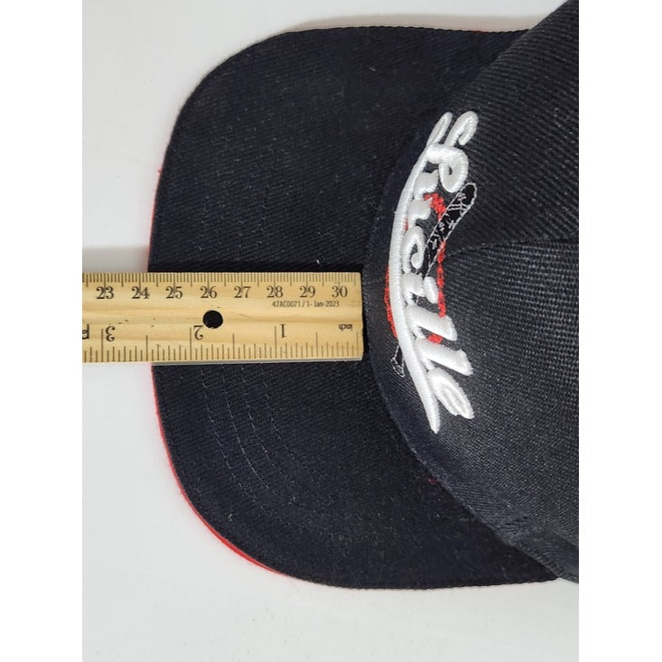 The Walking Dead Supply Drop Black and Red Lucille Flat Bill Hat Adjustable