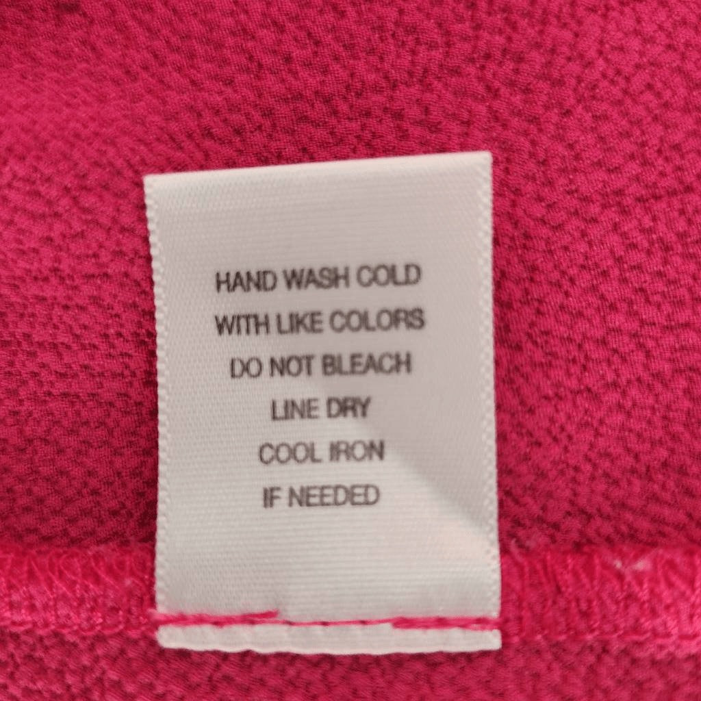 Sami & Jo Hot Pink Short Sleeve Blouse Size 1X Pink Blouse with Strappy Front