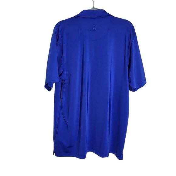 Pebble Beach Blue Short Sleeve Polo Shirt Size Large Blue Golf Polo Shirt