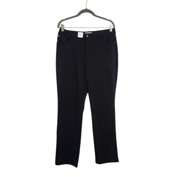 Croft & Barrow Black Secretly Slimming Pants Size 12 NWOT