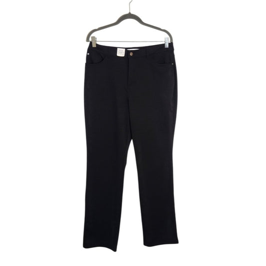 Croft & Barrow Black Secretly Slimming Pants Size 12 NWOT