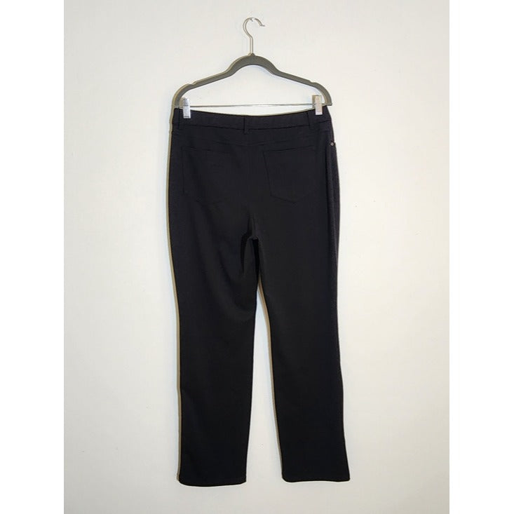 Croft & Barrow Black Secretly Slimming Pants Size 12 NWOT