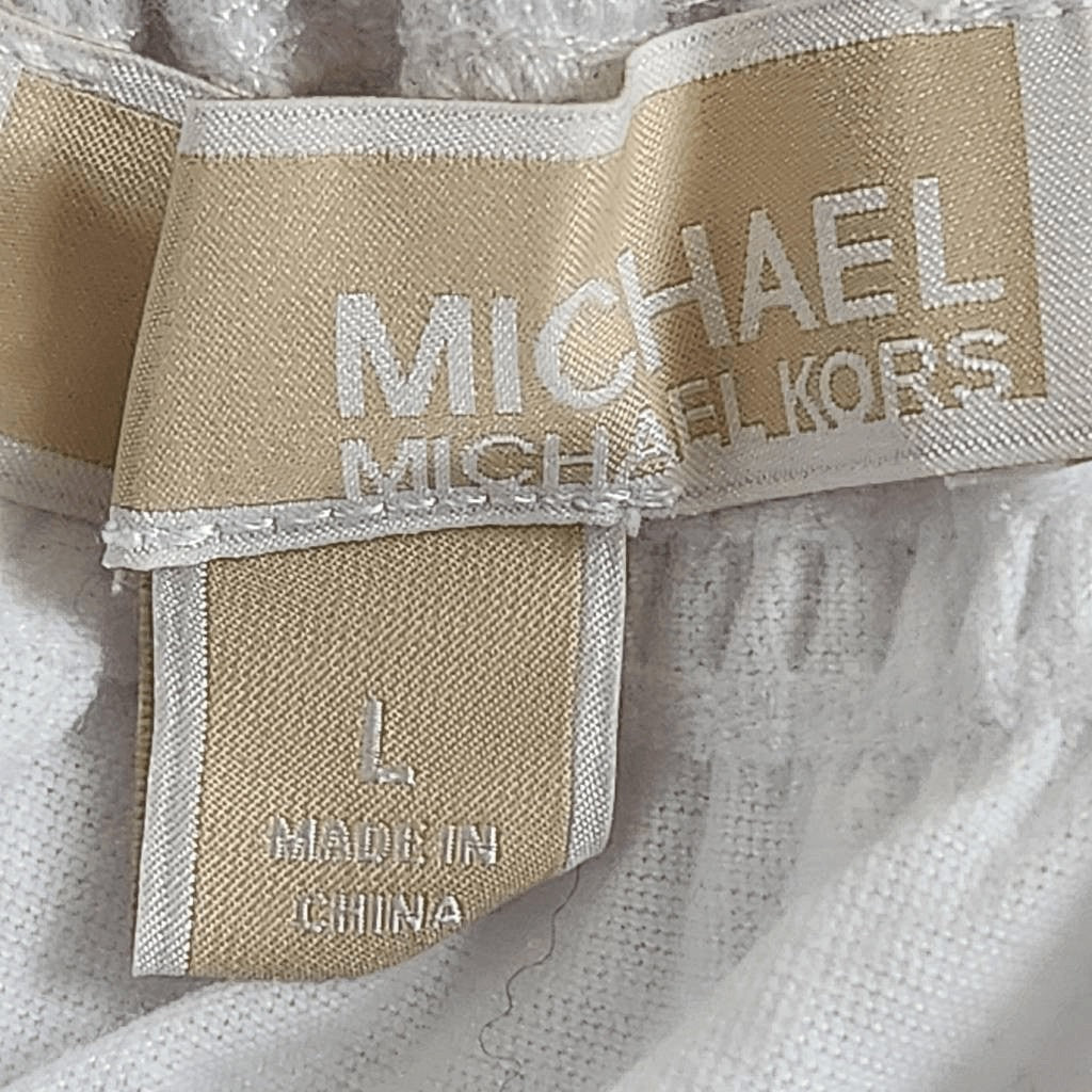 Michael Kors White Knit Top Size Large Michael Kors White Off the Shoulder Top