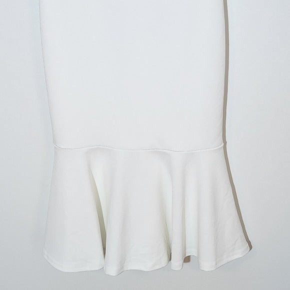 Lulus White Square Neck Sleeveless Midi Dress Size Small