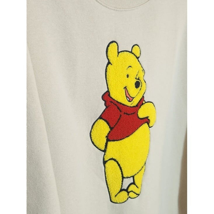 Disney Cream Winnie the Pooh Sweatshirt Crew Neck Size XL