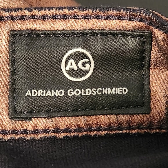 AG AG Adriano Goldschmied Metallic Bronze Straight Leg Jeans Size 26 NWT