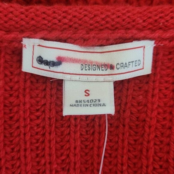 Gap Roll Neck Red Sweater Size Small, New