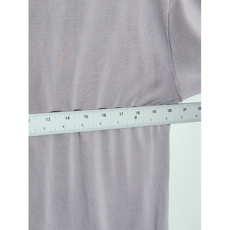 Equipment Dusty Purple 100% Silk Long Sleeve Tee Size Medium