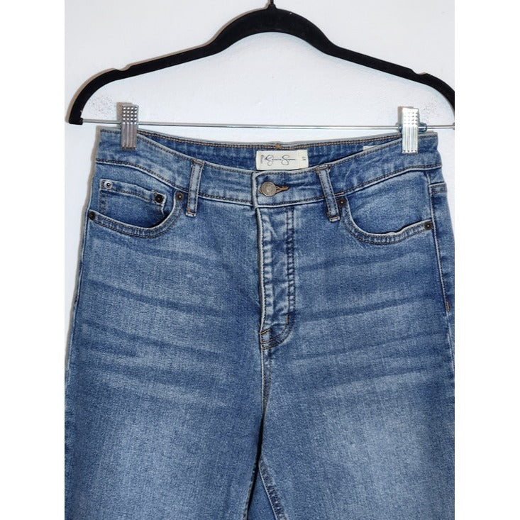 Jessica Simpson Throwback Vintage Straight Cropped Jeans Size 27