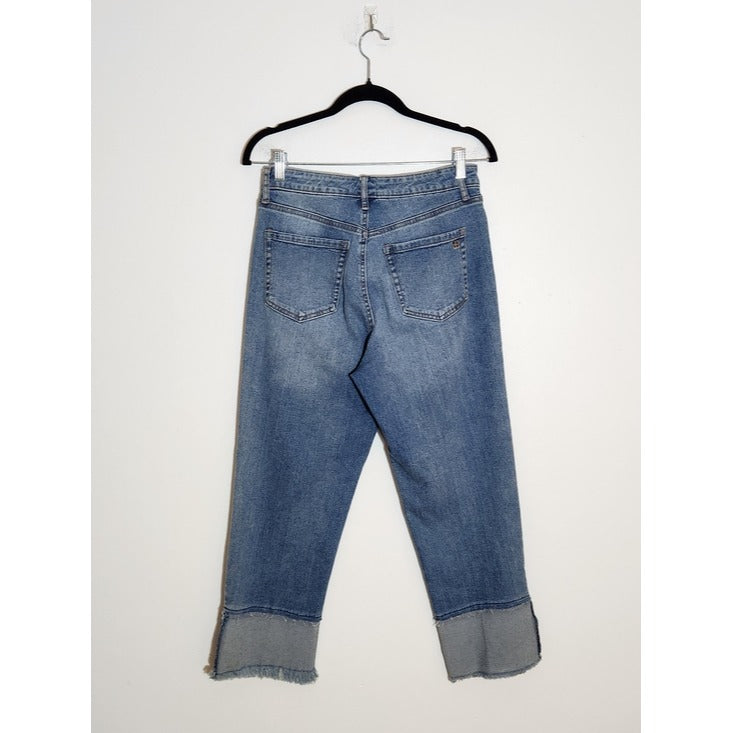 Jessica Simpson Throwback Vintage Straight Cropped Jeans Size 27