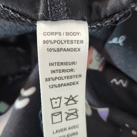 Kyodan Black Golf Skirt Size Medium Golf Print Skirt