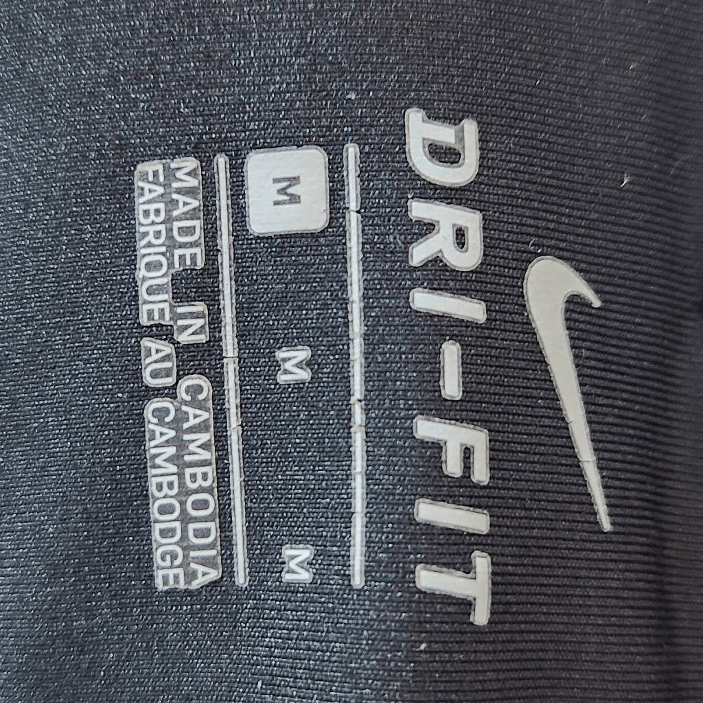Nike Blue and Black Capri Leggings Size Medium Nike Blue Print Leggings
