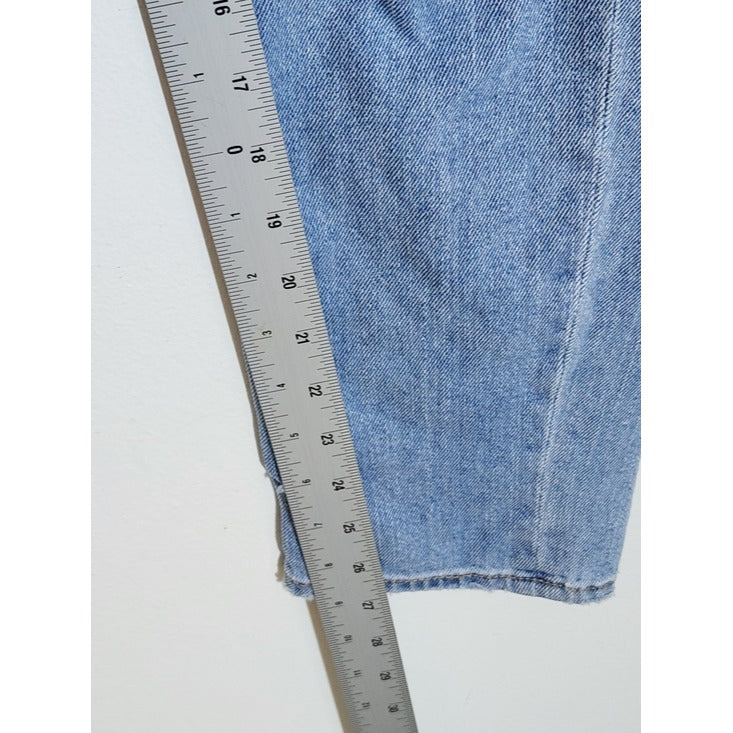 American Eagle Light Wash High Rise Distressed Mom Jeans Size 2