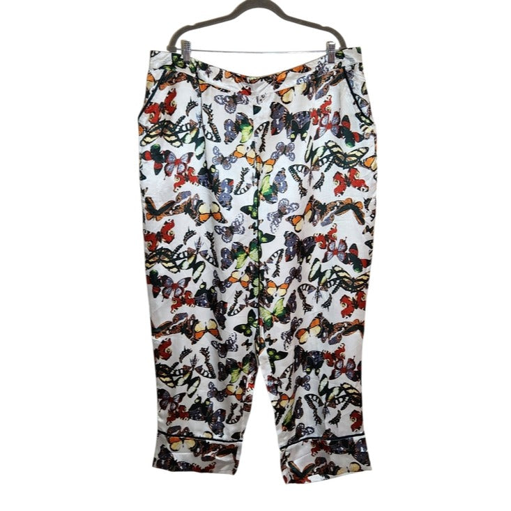 Adore Me Butterfly Print Pajama Pants Size 2X NWT